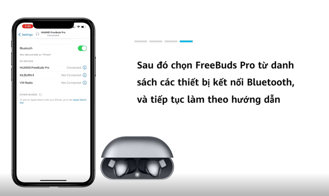 Kết nối tai nghe Huawei Freebuds Pro trên Android và iOS
