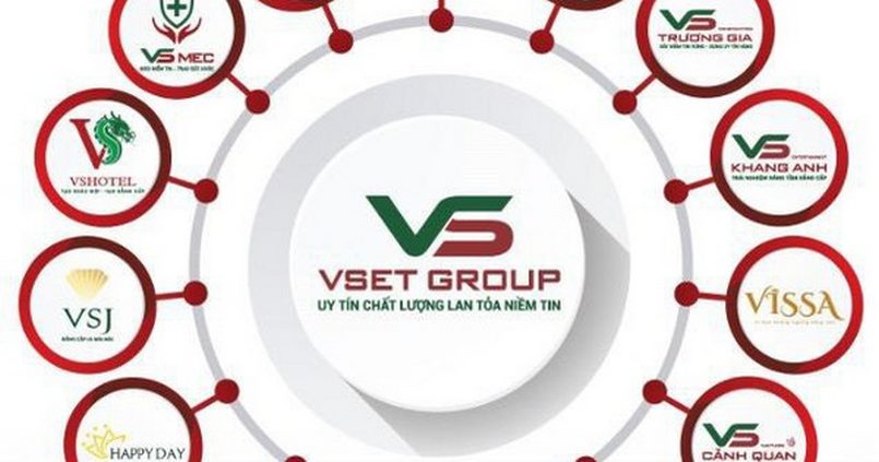 VsetGroup bao bao gồm 20 cty con hoạt động trên nhiều lĩnh vực